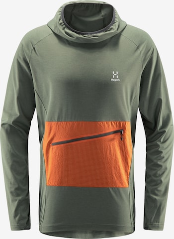 Haglöfs Athletic Sweatshirt 'Mirre Mid' in Green: front