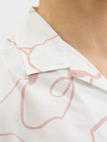JACK & JONES Comfort fit Button Up Shirt in White