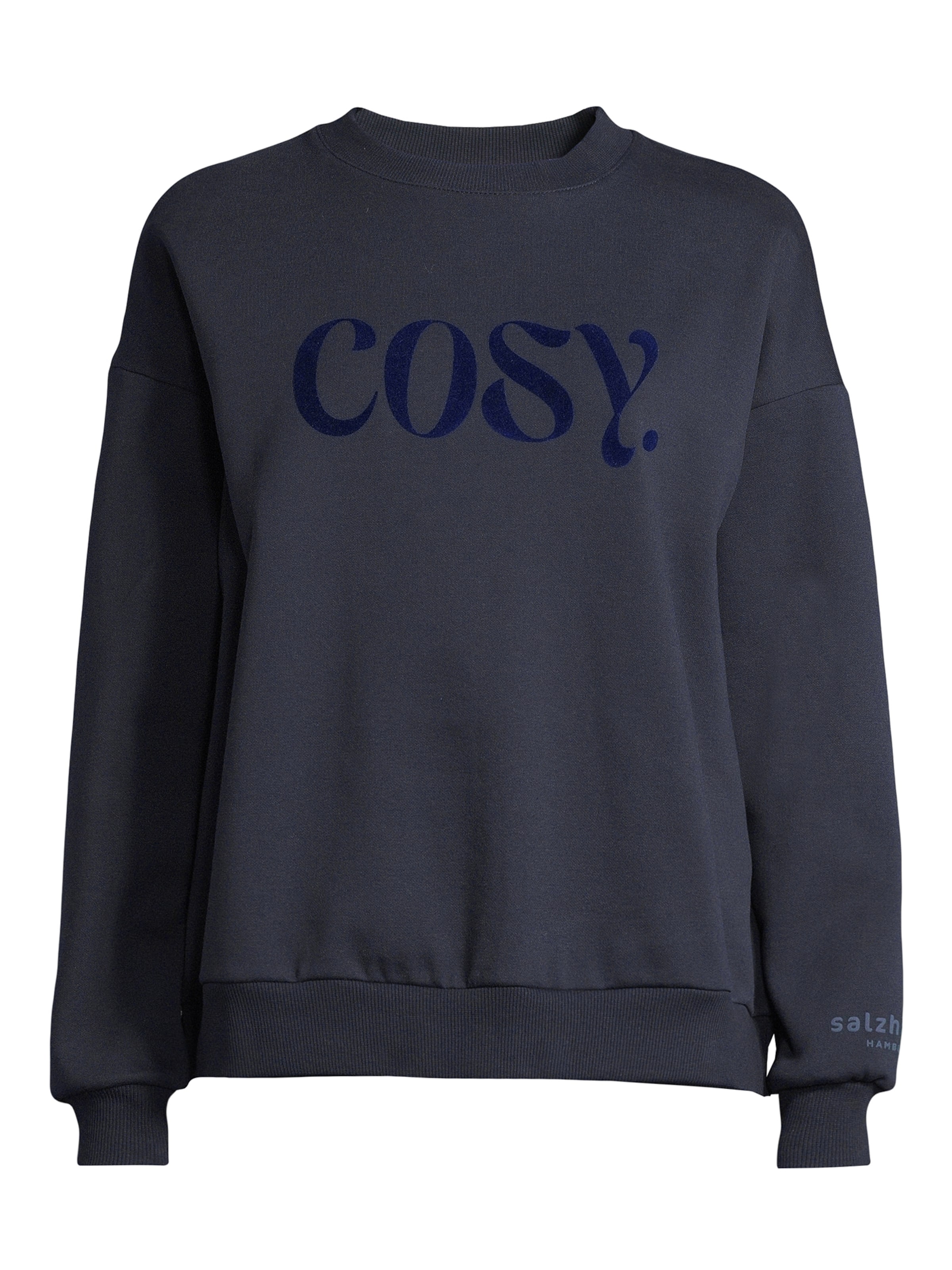 salzhaut Sweatshirt 'Saacht' in Blue: front