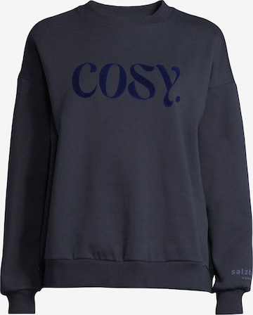 salzhaut Sweatshirt 'Saacht' in Blau: Vorderseite