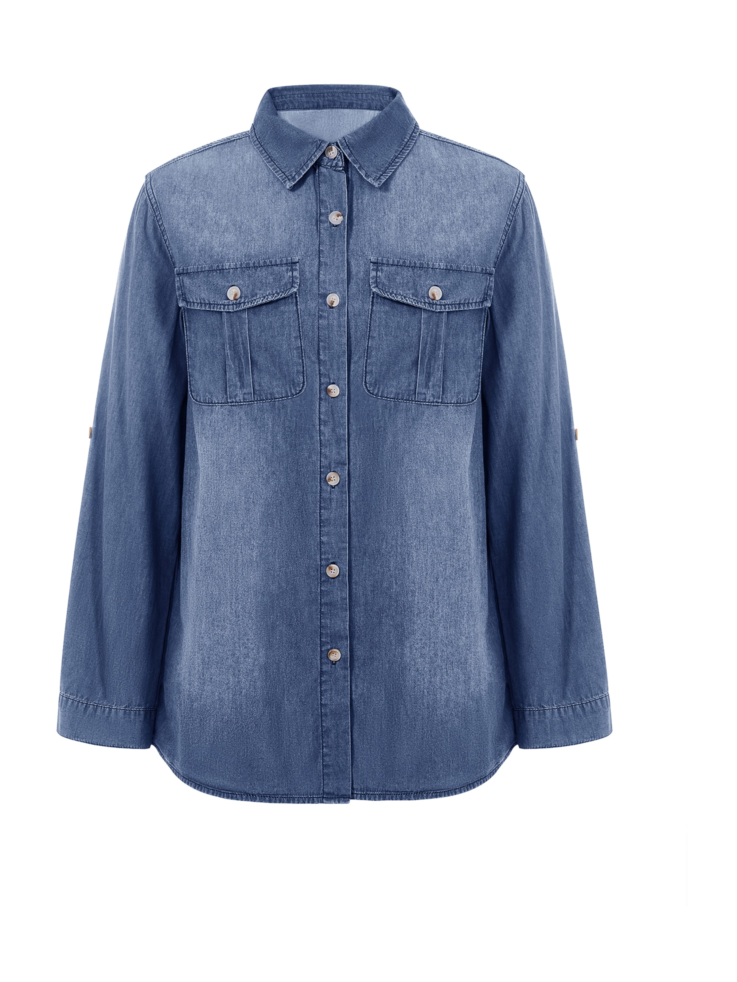Camicia da donna di Imily Bela in blu: frontale