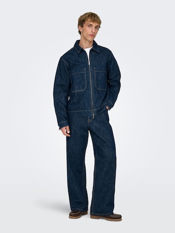 Only & Sons Overgangsjakke 'ONSCassel' i blå