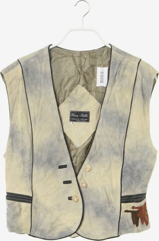 Vera Pelle Vest in XL in Beige: front