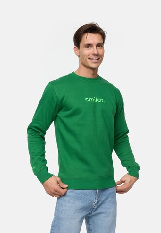 Sweat-shirt smiler. en vert
