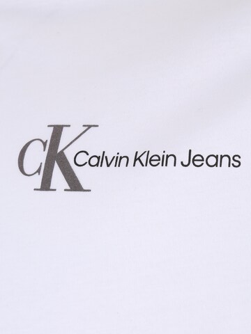 Calvin Klein Jeans Plus Tričko – bílá