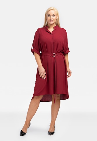 Robe-chemise 'ANIESA' Karko en rouge : devant