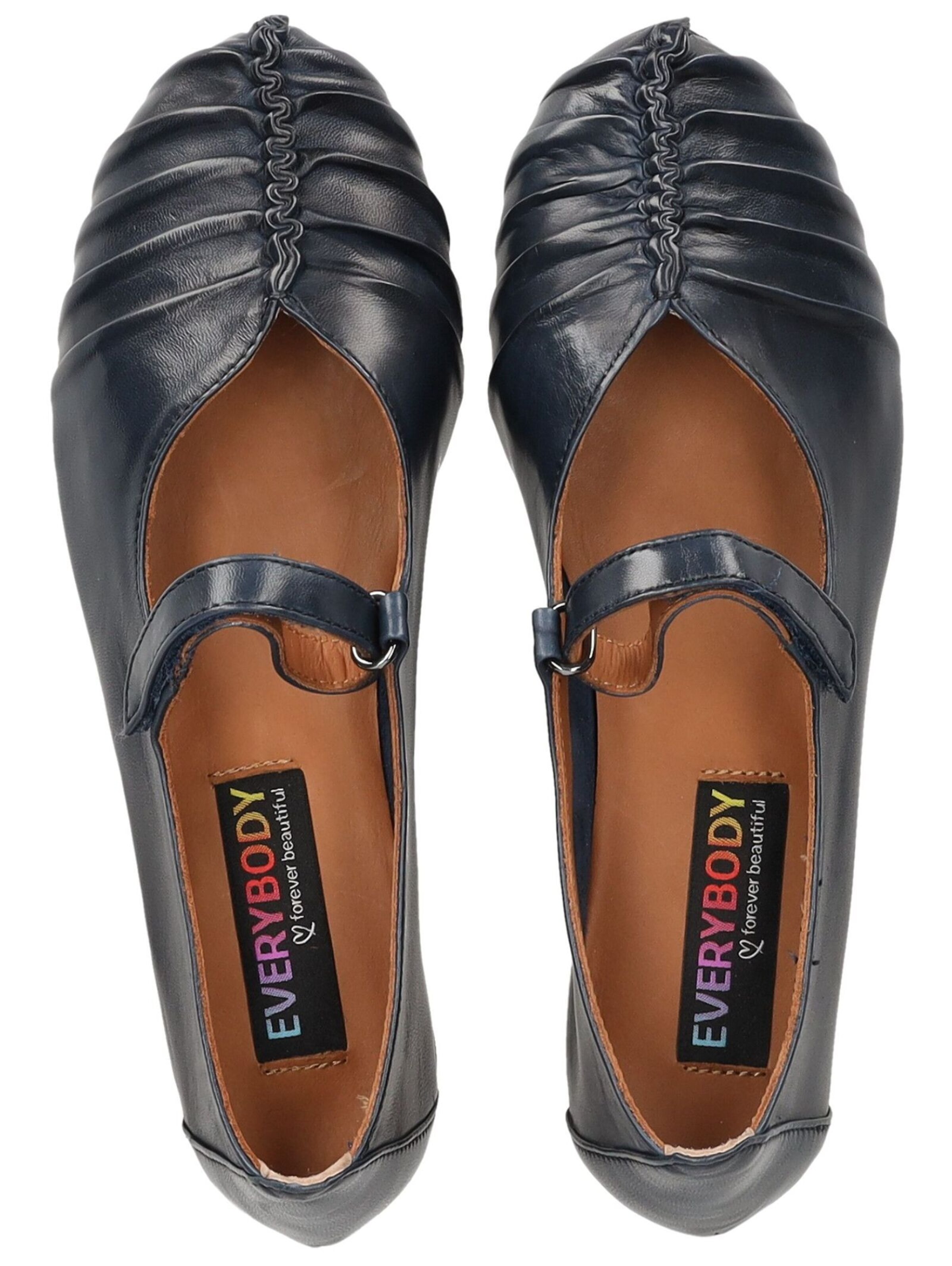 Ballerines à lanières Everybody en bleu