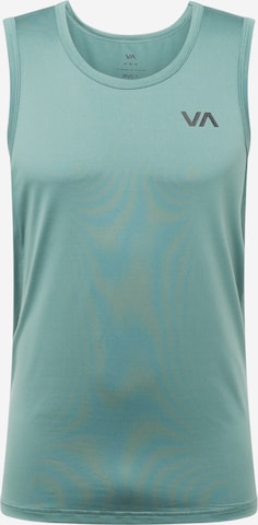 RVCA - Camiseta funcional en verde: frente