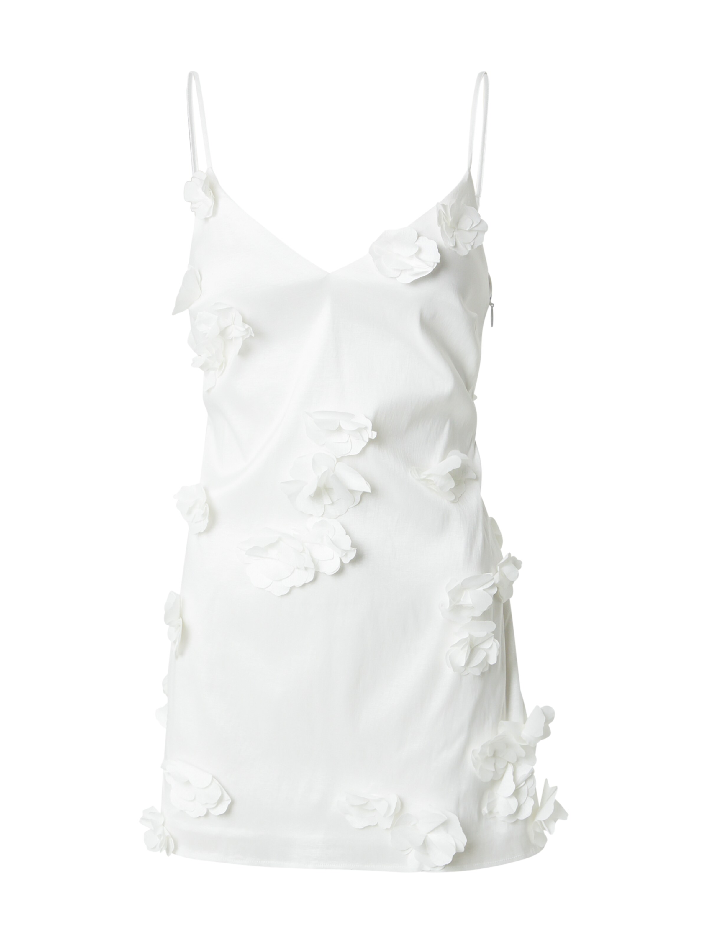 Robe de cocktail Abercrombie & Fitch en blanc : devant