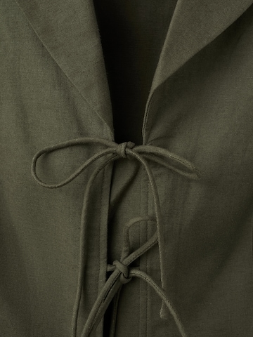 MANGO Kostymväst 'LINOVIS' i grön