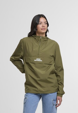 Mister Tee Between-Season Jacket 'Think Different' in Green