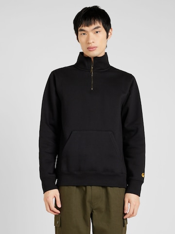 Carhartt WIP Sweatshirt 'Chase' in Black: front