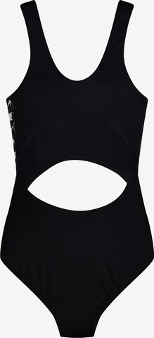 Maillot de bain ' Cutout Logo Tape ' Nike Swim en noir