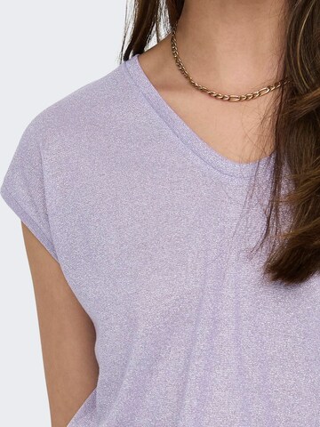 ONLY T-Shirt 'Onlsilvery' in Lila