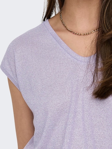 ONLY - Camiseta 'Silvery' en lila