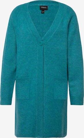 Ulla Popken Knit Cardigan in Blue: front