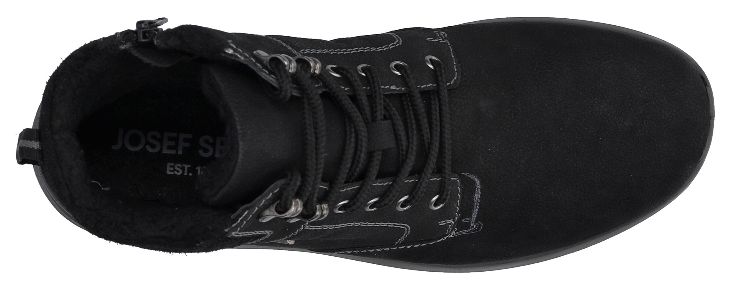 JOSEF SEIBEL Schnürboots in Schwarz