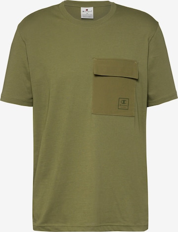 Champion Authentic Athletic Apparel T-Shirt 'Legacy' in Grün: Vorderseite