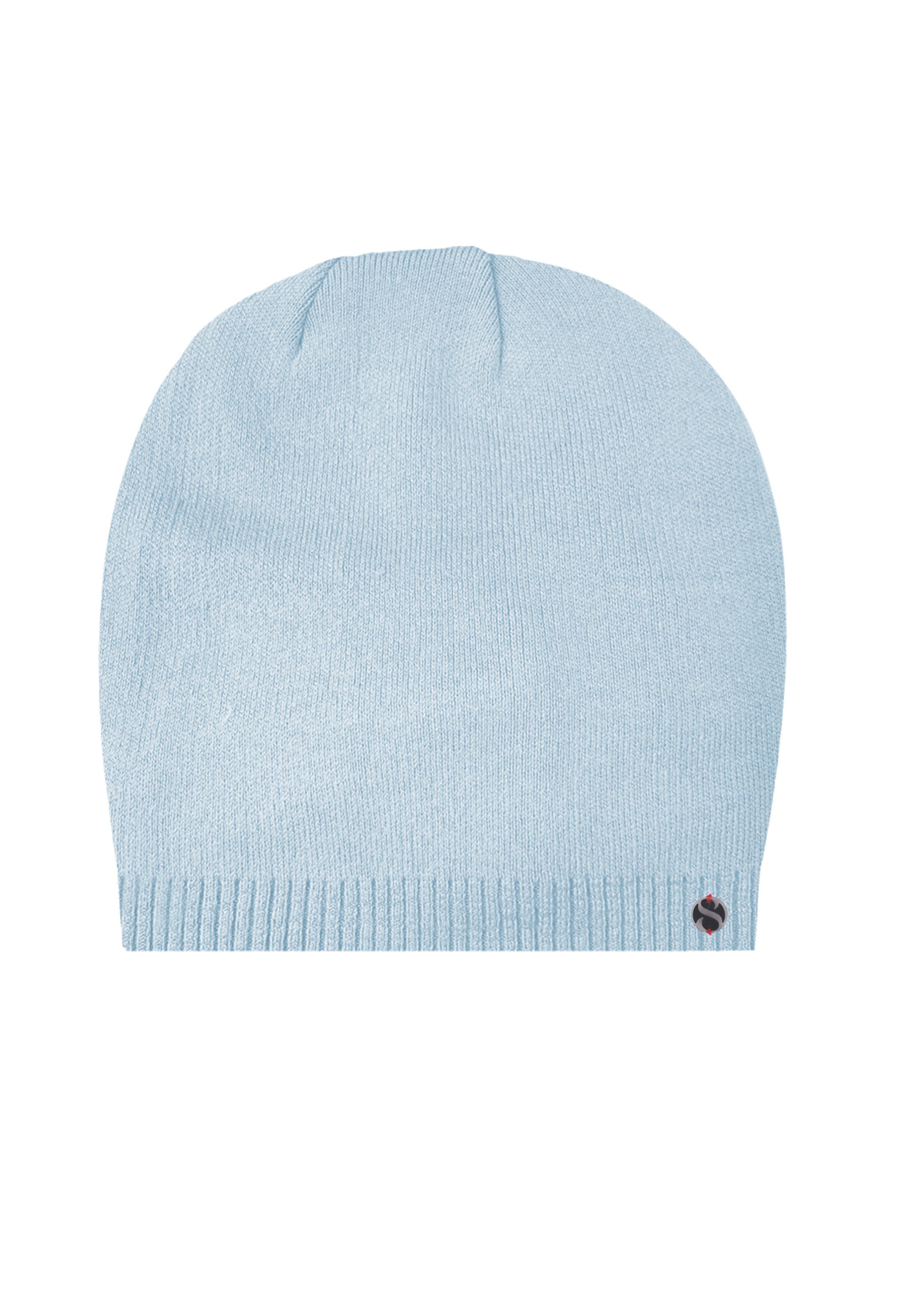 SAMAYA Mütze 'Elen', superweich und wärmend in Blau: Vorderseite