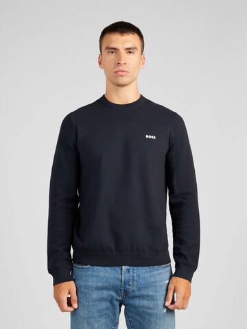 BOSS Sweater 'Momentum' in Blue: front