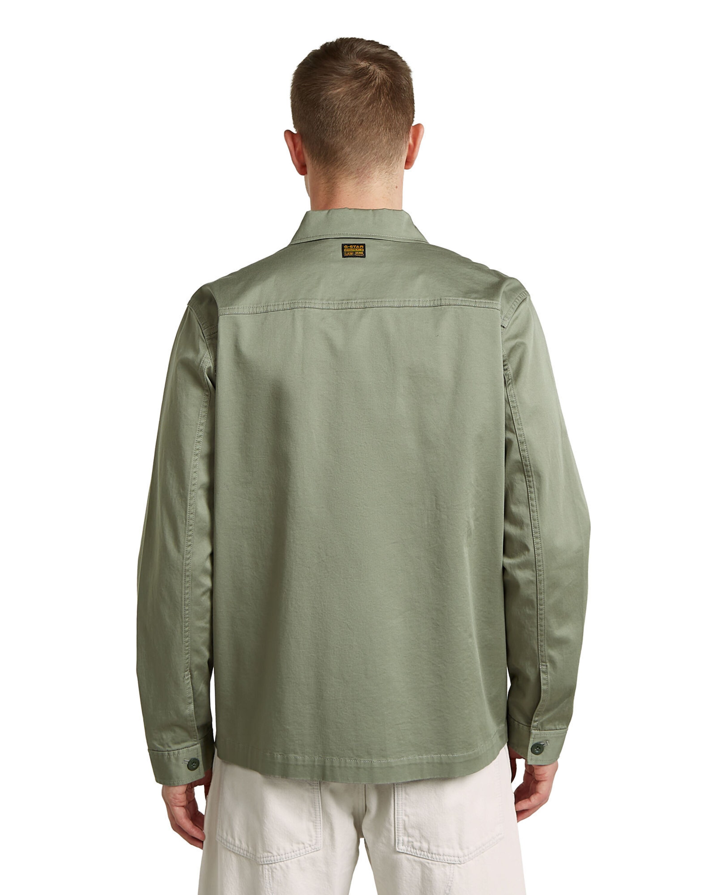 G-STAR Regular fit Zakelijk overhemd 'Core Lightweight Overshirt' in Groen