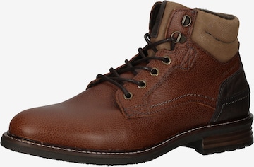 BULLBOXER Lace-Up Boots in Brown: front