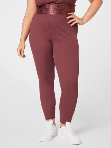 River Island Plus Tapered Leggings in Pink: predná strana