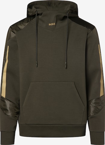 BOSS Green Sweatshirt 'Soodon' in Green: front