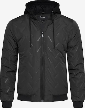 behype Between-Season Jacket 'BHMUS' in Black: front