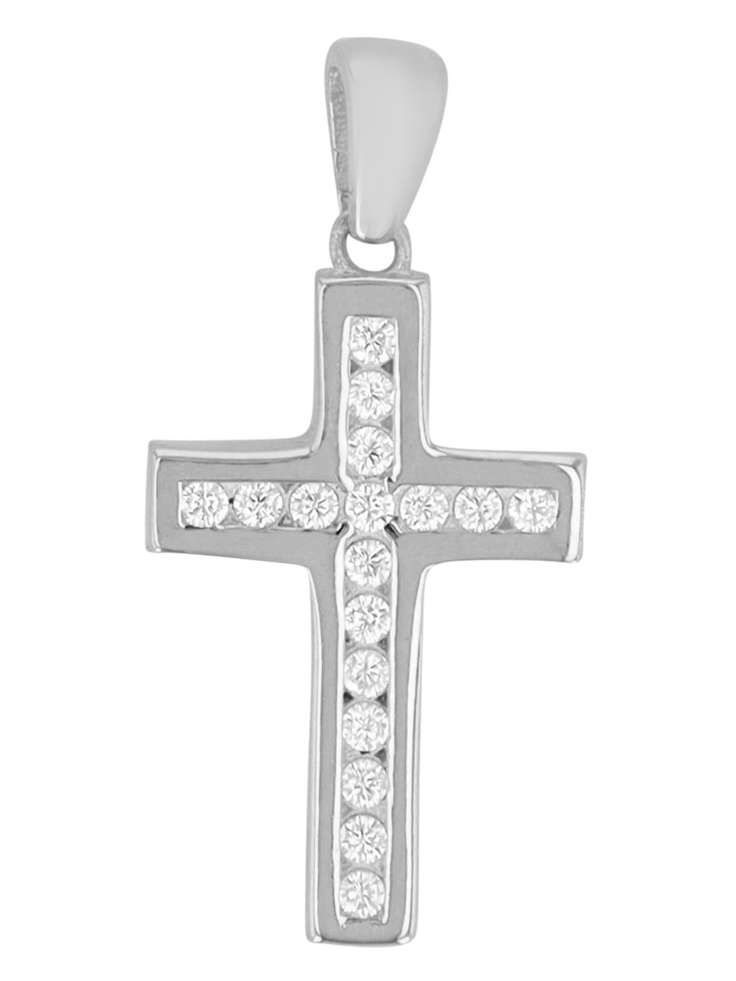 Akzent Pendant '"Uaan" aus 925 Sterlingsilber, rhodiniert, langlebig' in Silver