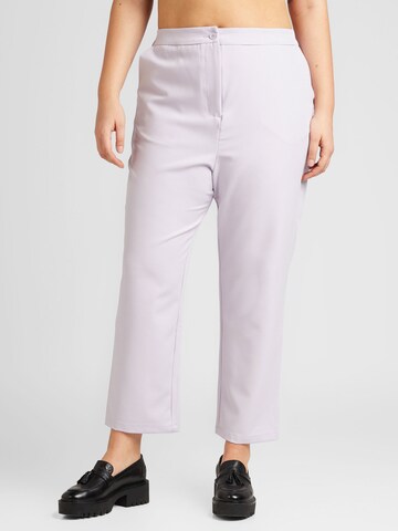 ABOUT YOU Curvy Normalny krój Spodnie w kolorze fioletowy: przód
