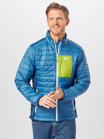 Giacca per outdoor 'ROUTEBURN JACKET M' di JACK WOLFSKIN in blu: frontale