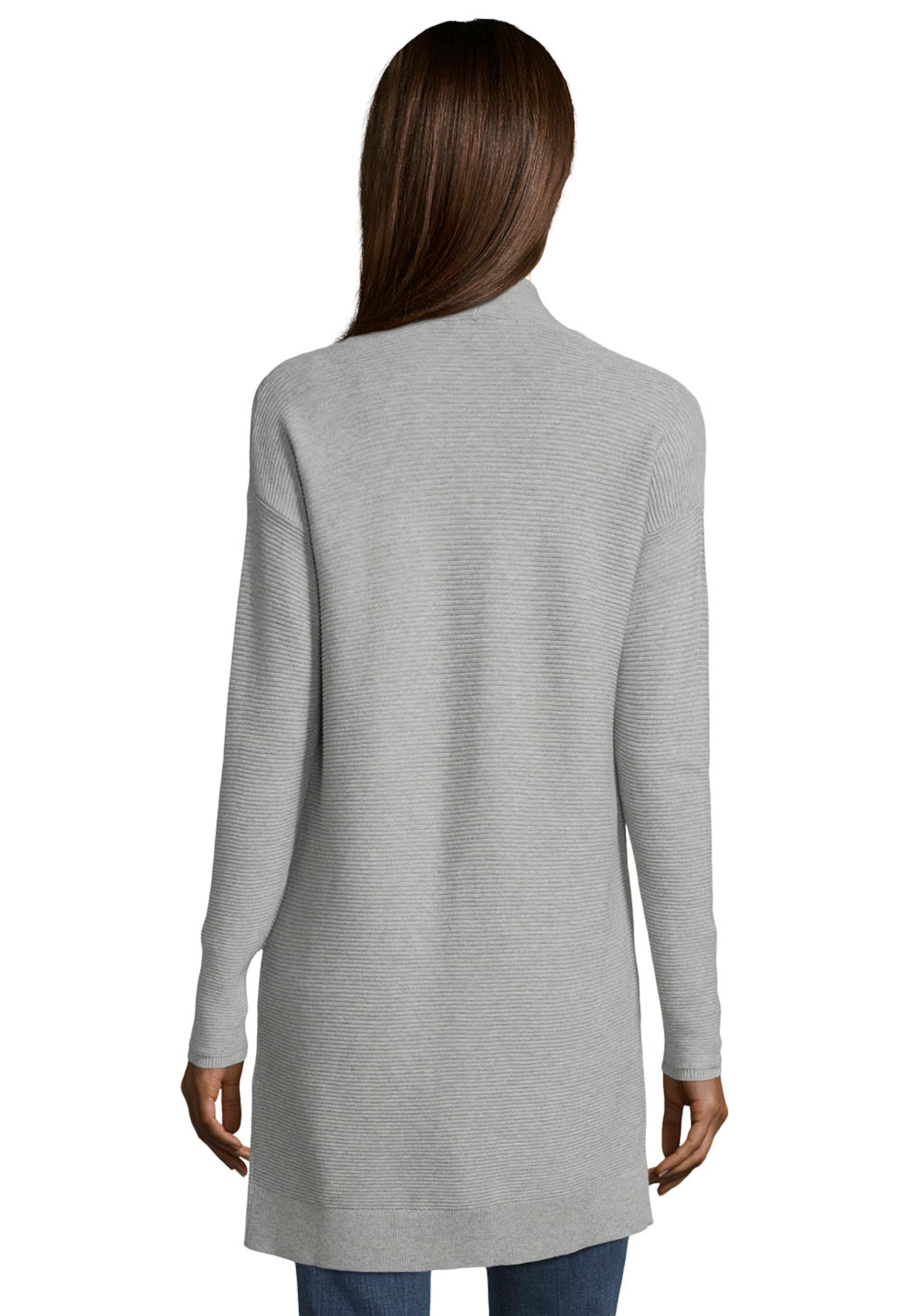 TOM TAILOR Strickjacke in Grau