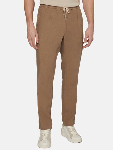 Boggi Milano Regular Broek 'City' in Beige: voorkant