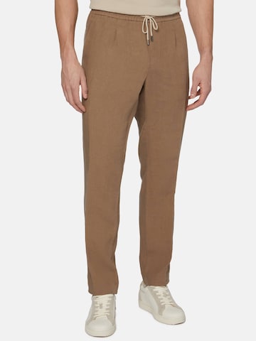 Regular Pantalon 'City' Boggi Milano en beige : devant