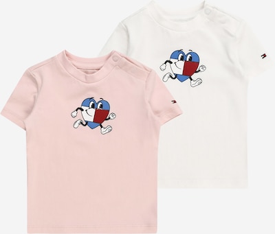 TOMMY HILFIGER Camiseta en azul / rosa / rojo / blanco, Vista del producto
