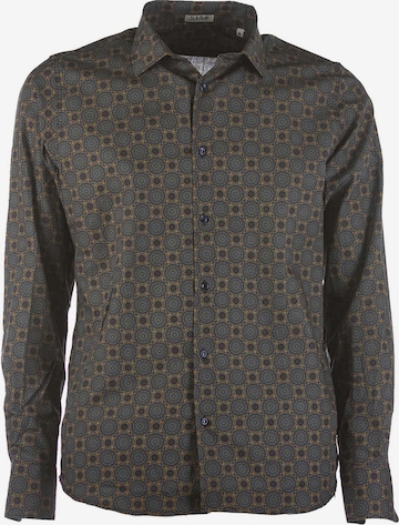 SL56 Regular Fit Hemd in Braun: Vorderseite