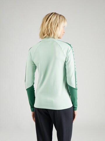 PEAK PERFORMANCE Athletic Zip-Up Hoodie in Green