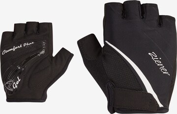 ZIENER Athletic Gloves 'CARDA' in Black: front