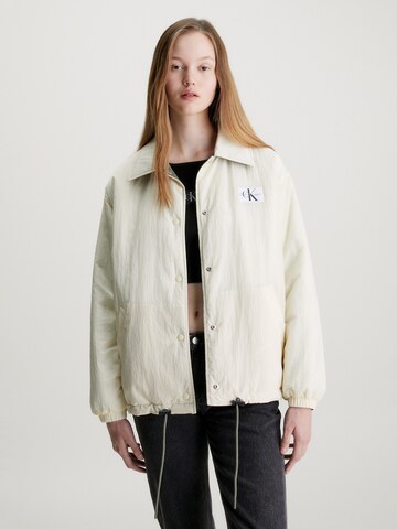 Calvin Klein Jeans Jacke in Beige: predná strana