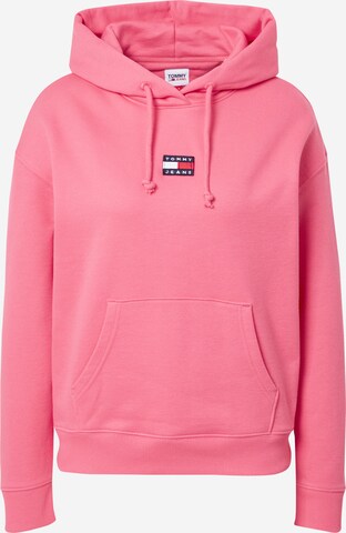 Felpa di Tommy Jeans in rosa: frontale