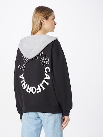 LEVI'S ® Sweat jacket 'Graphic Liam Hoodie' in Black