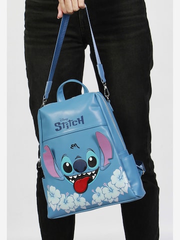 DISNEY Backpack 'Lilo and Stitch Tongue-Shield' in Blue