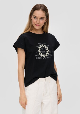 T-shirt s.Oliver en noir : devant