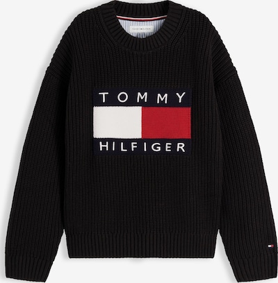 TOMMY HILFIGER Pulover 'HERITAGE' veličine 74 u crvena / crna / bijela, Pregled proizvoda