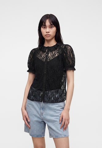 GAP Bluse in Schwarz: Vorderseite