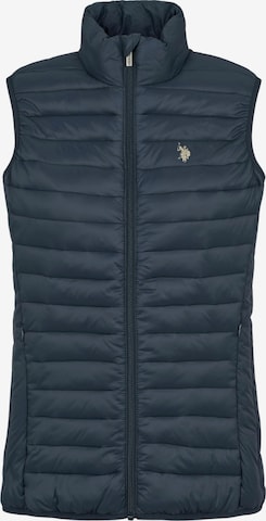 U.S. POLO ASSN. Bodywarmer 'Jill' in Blauw: voorkant