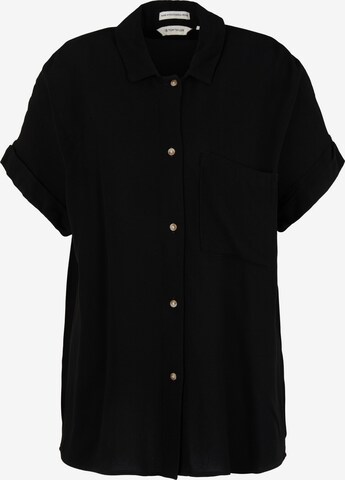 TOM TAILOR Bluse in Schwarz: predná strana