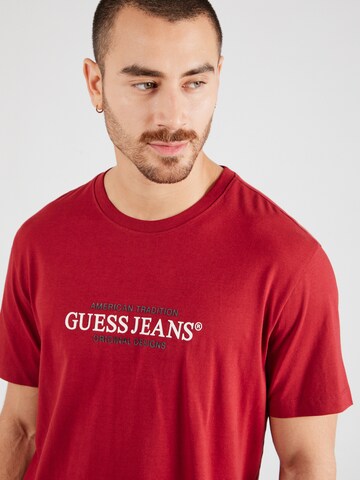 GUESS JEANS Μπλουζάκι σε κόκκινο