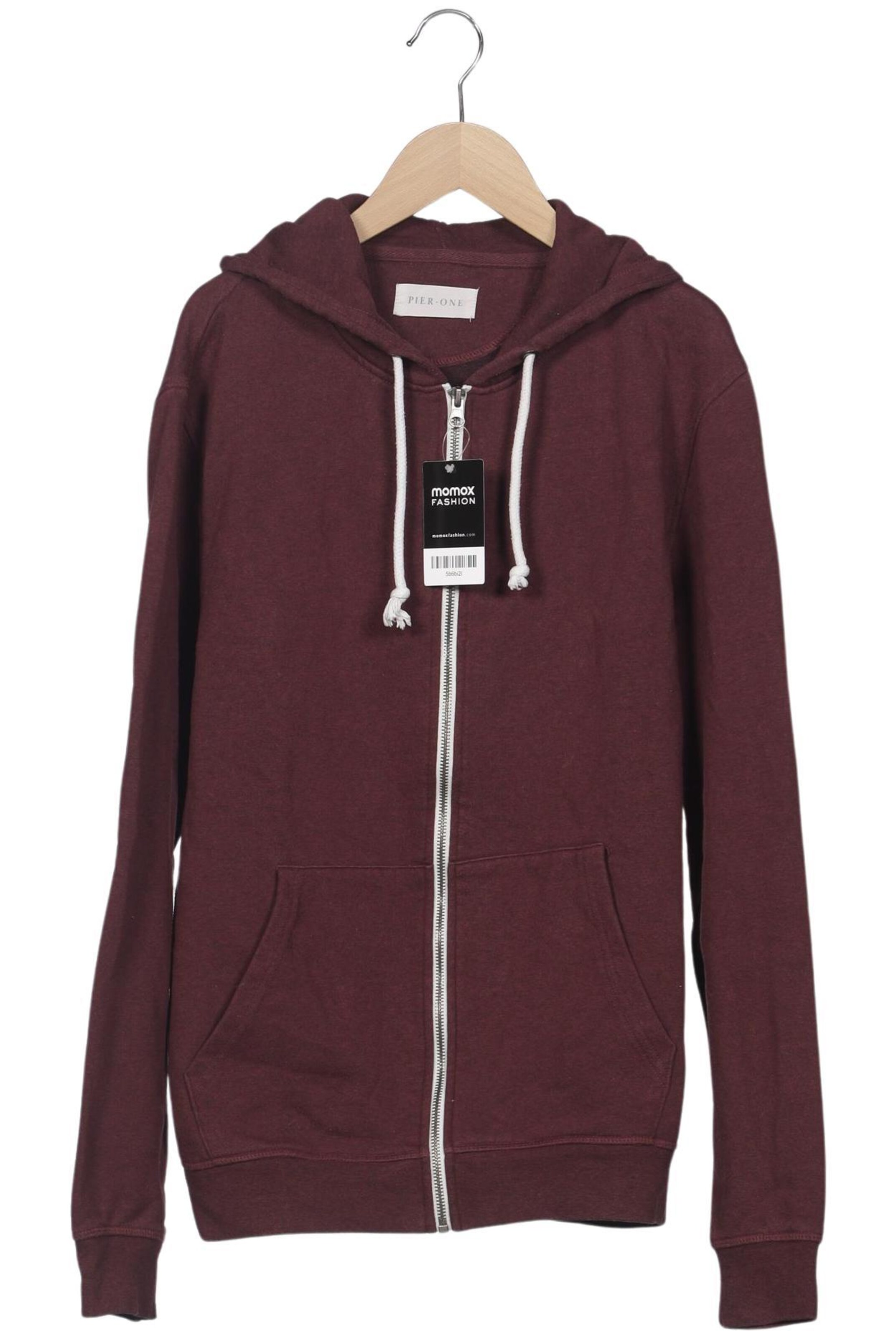Pier One Sweatshirt & Zip-Up Hoodie in L in Red: front